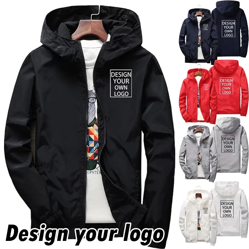 Team Unisex UV and Wind Resistant Zipper Jacket Men's and Women's Hoodies Outdoor Jackets Autumn
