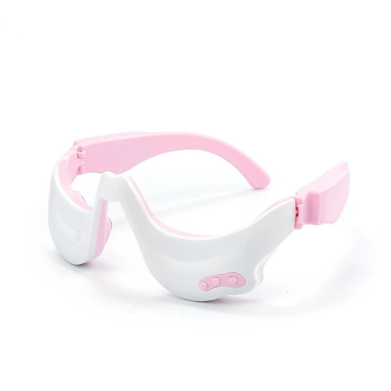 Electronic Eye Vibration Massage Mask EMS Warm Compress Eye Relaxation Glasses Reduce Dark Circles Anti-wrinkle Pouch Removal 590 690nm anti red light helium neon safety glasses hair removal instrument e light beauty rejuvenation laser protective glasses