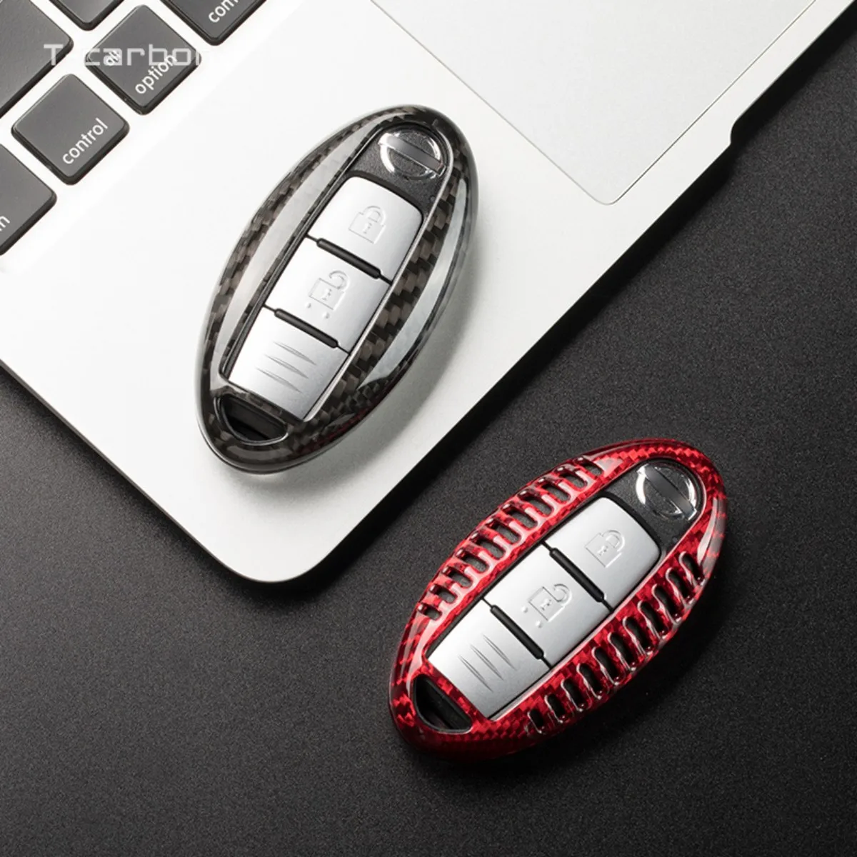 

T-carbon Carbon Fiber Car Auto Key Case Shell For R35 G-TR