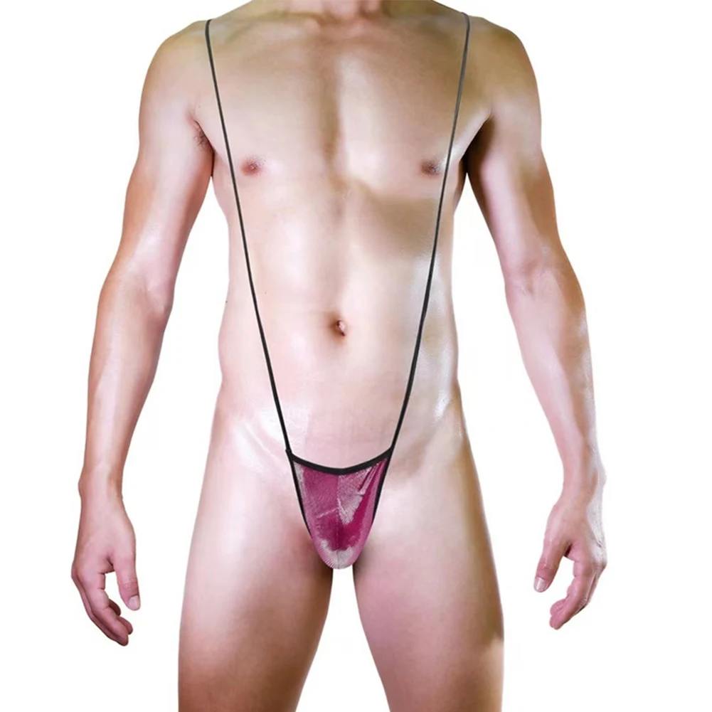 Bretelle Senza Schienale Perizoma Body Sexy Men Borat V Sling Underwear Sling Shot Costume Da Bagno Tuta Scroto Bulge