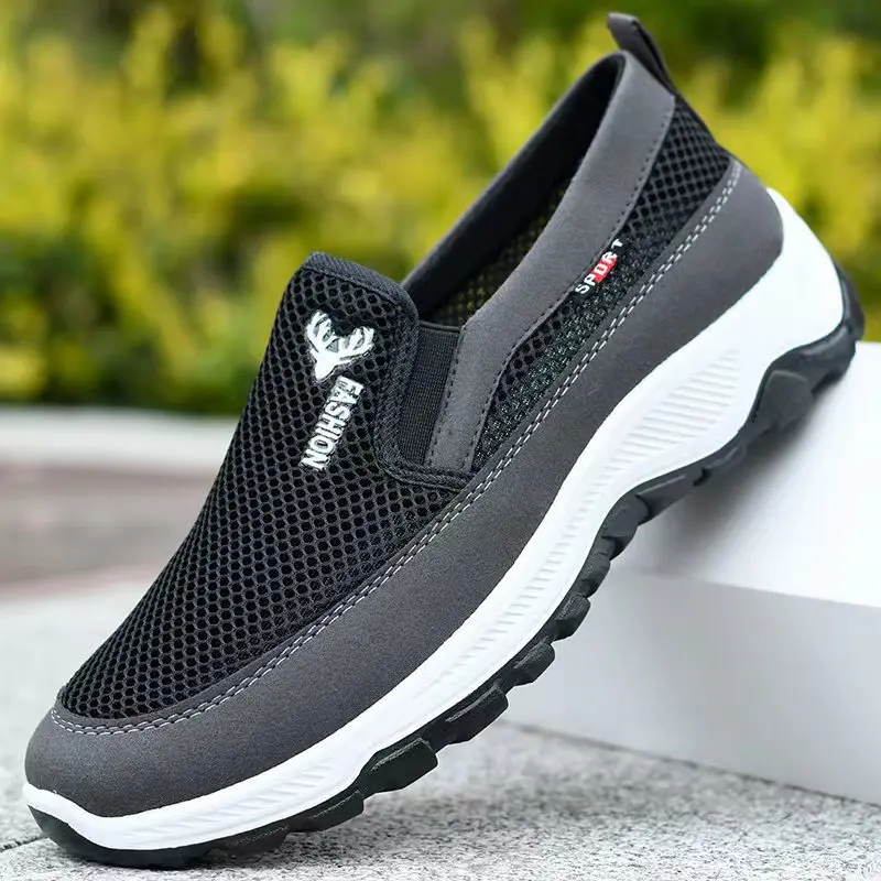 Men Running Hiking Sneakers Breathable Orthopedic Travel Plimsolls