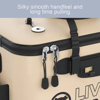 Folding Live Fish Bucket EVA Thickened Fishing Bucket Portable Water Tank Fishing Gear Live Fish Box Fishing Accessories Outdoor 3