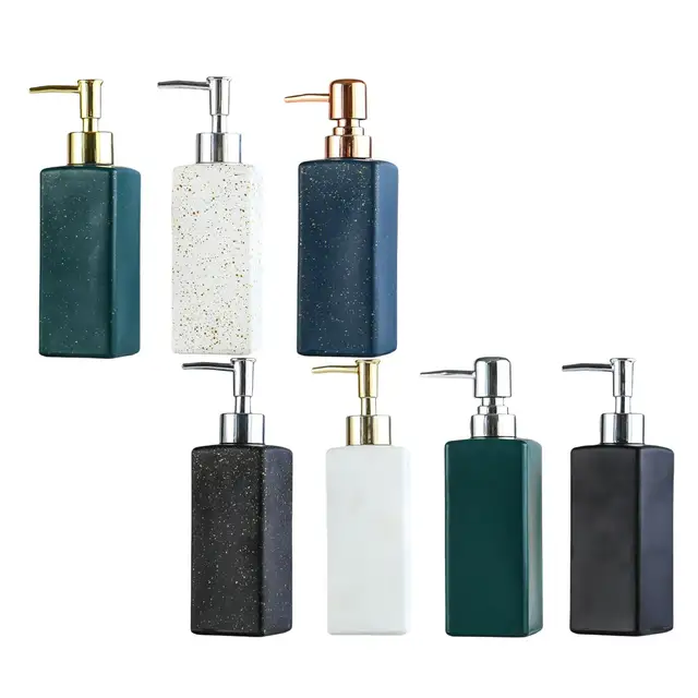 ขวดปั๊มสบู่เปล่าสำหรับวางบนเคาน์เตอร์บ้าน ร้านอาหาร ห้องน้ำ 1