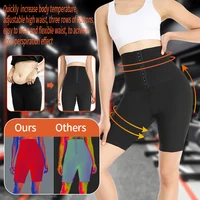 Sweat Sauna Pants WoSlimming Thermo Shorts Waist Trainer Tummy Control Fitness Leggings Workout Suits