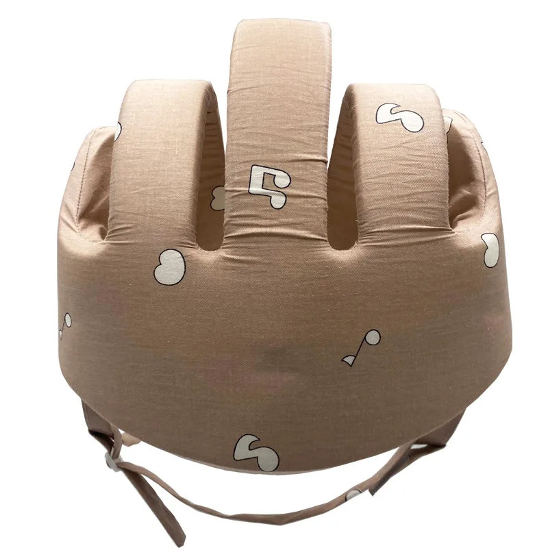 Sturzhelm Für Senioren - Verstellbarer Kopfschutz 64-73cm Grau/Braun