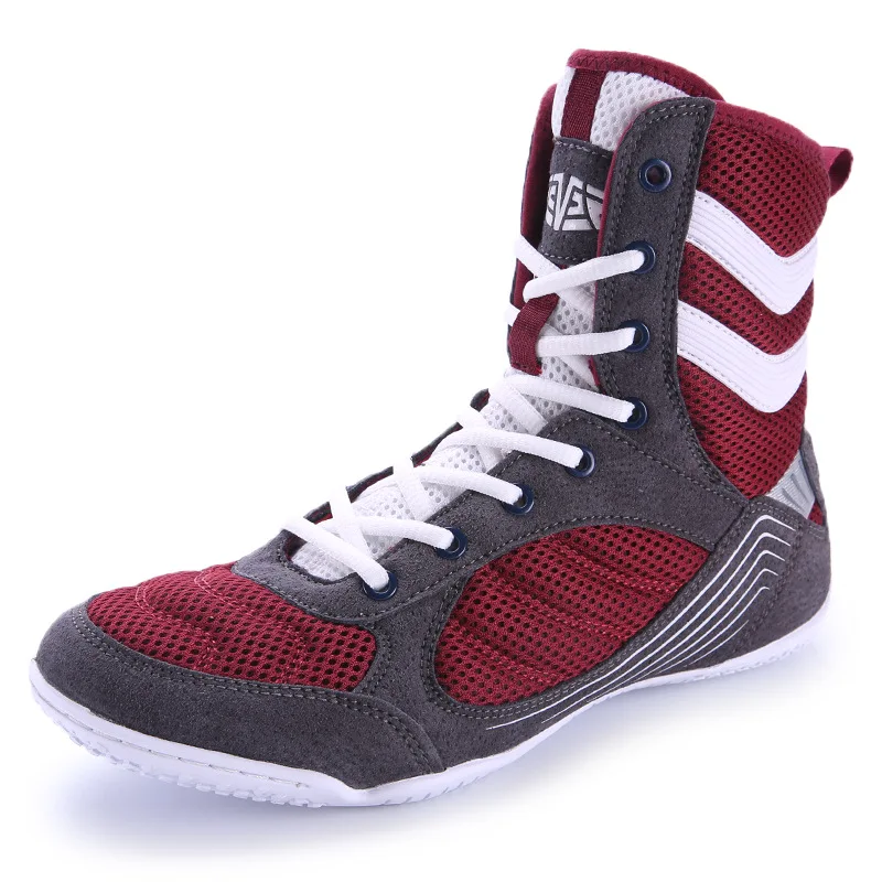 

2024 New Arrivals Men Wrestling Sneaker Comfort Breathable High Top Sneakers For Men Anti-slip Wear-resistant Men's Boxing Shoes