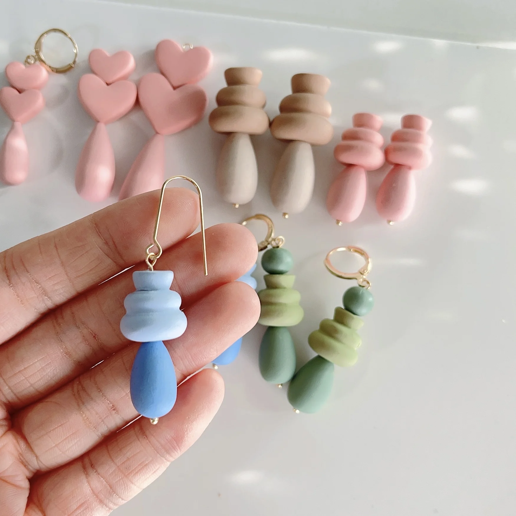 Description Picture 6 of itemPolymer Clay Earring Cutting Mold DIY Creative Jewelry Pendant Decoration Making Tool Round Ball Clay Pottery Handmade Mold