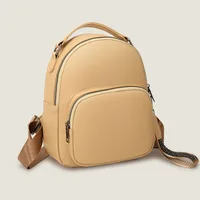 portable backpack for ladies Korean Fashion Zipper PU Leather Small Bag coin purse mini backpack for woman 1