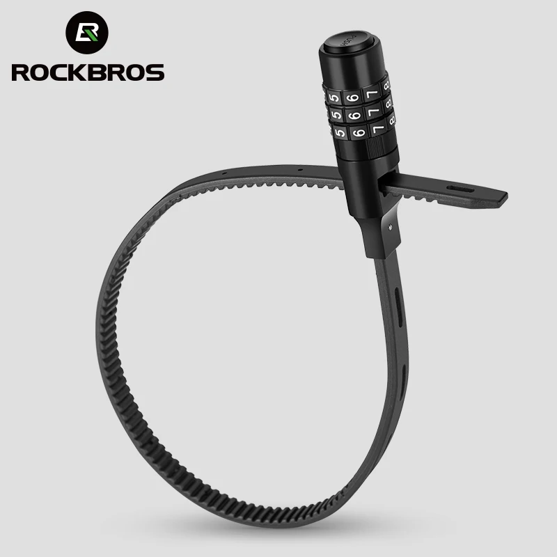

Велосипедный Замок ROCKBROS с 3-значным паролем, портативная защита от кражи, стальная цепь, аксессуары для езды на велосипеде, мотоцикле