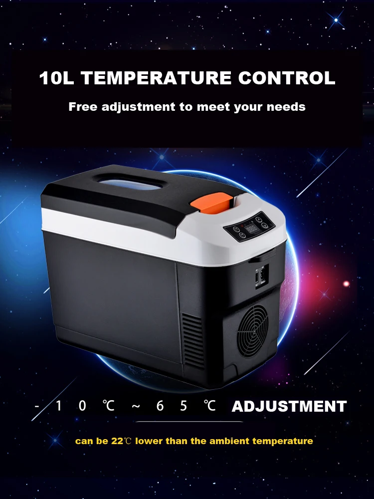 10L 뜨거운 인기 미니 자동차 냉장고 DC12V 쿨러 휴대용 열전 자동차 냉장고 난방 자동차 홈 오피스에 대한 옵션 디지털