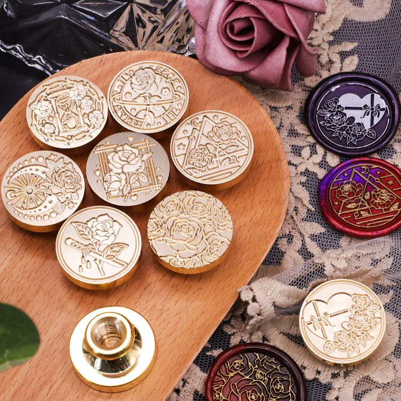 3D Embossed Wax Seal Stamp Plant Pattern Series Sealing Wax Stamp Head For  Scrapbooking Cards Envelopes Gift Packaging - AliExpress