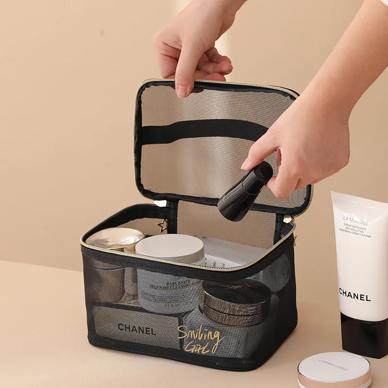 Nylon Mesh Pencil Case Cosmetic Bags Zipper Pouches, Makeup Pouches Pen  Organizer Case for Purse Diaper Bag Travel - AliExpress