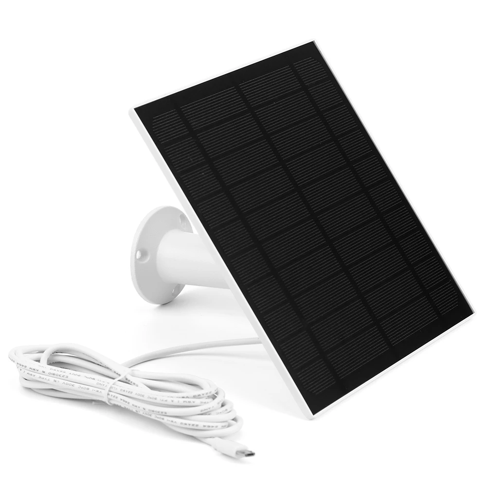 10W 5V Power Supply with Stand Base IP65 Waterproof Solar Power Supply Micro USB Solar Powered Panel 3 Meters Cable for Lighting