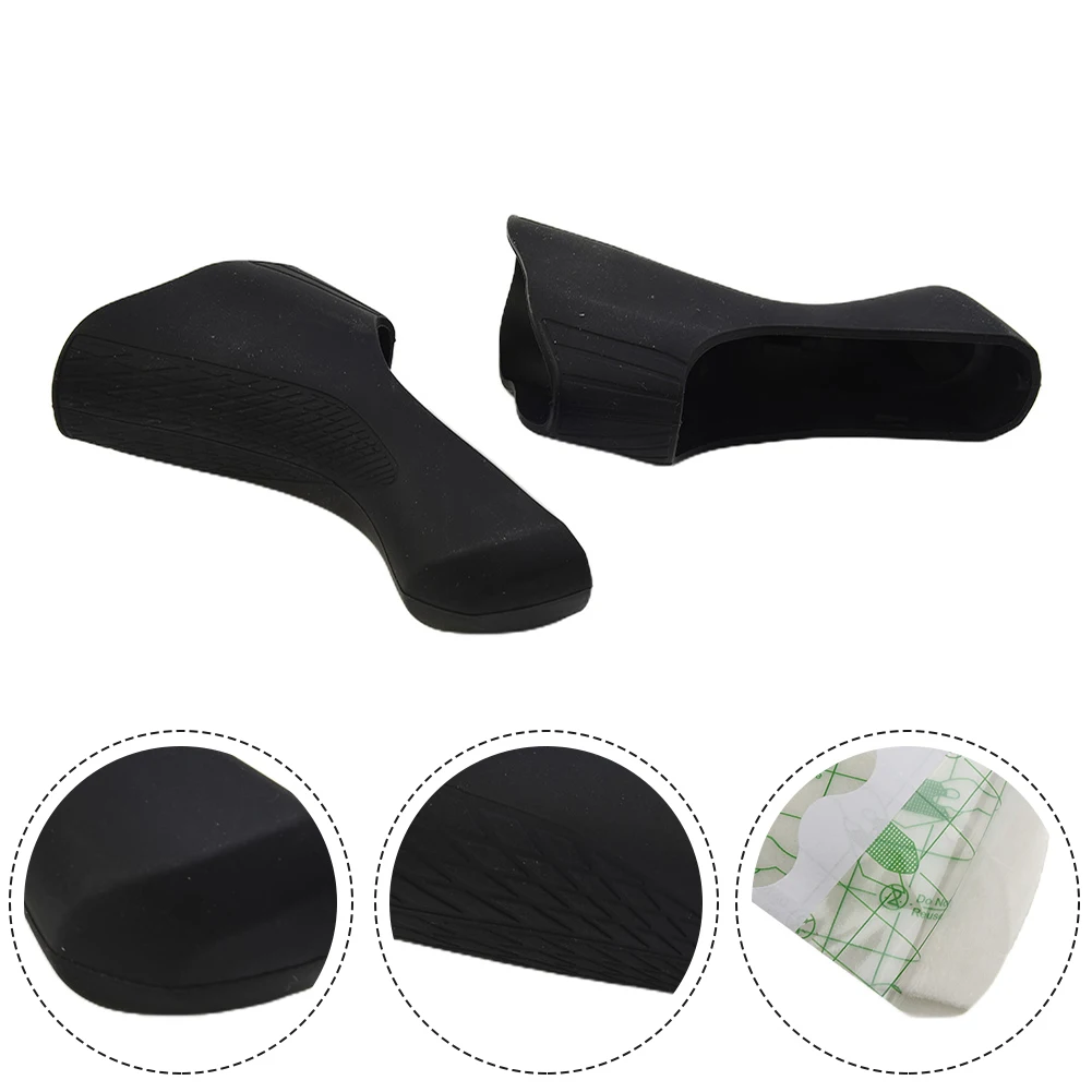 Bike Shifter Lever Cover Bike Bracket Cover Set For-Shimano Lever Hood Rubber ST-6800/5800/4700/4703 Shift Brake 1 Pair Bicycle Durable
