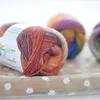 50g/ball Worsted Section-dyed Rainbow Yarn 100% Pure Wool Yarn for DIY Hand Knitting Crochet Shawl Scarf Thread XD003 3