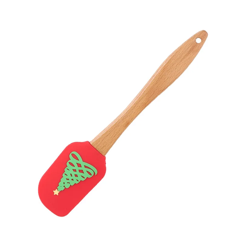 Wooden Handle Silicone Cream Spatula Kitchen Non-Stick Pastry Blenders Cake Chocolate Butter Baking Mixer Scraper Kitchenwar