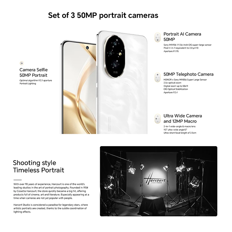 HONOR 200 12GB+256GB 512GB 6.7” OLED Screen, 5G, Dual SIM, 50MP Triple Camera, Android Smartphone 3