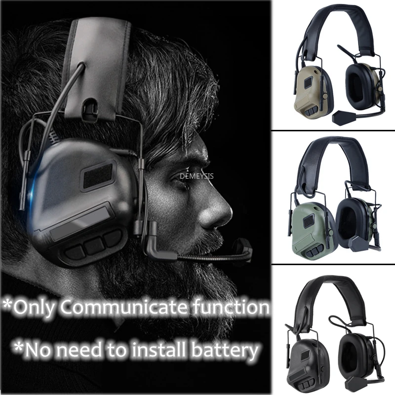 Outdoor Hunting Tactical Headset Airsoft Headphone Cs Game Shooting