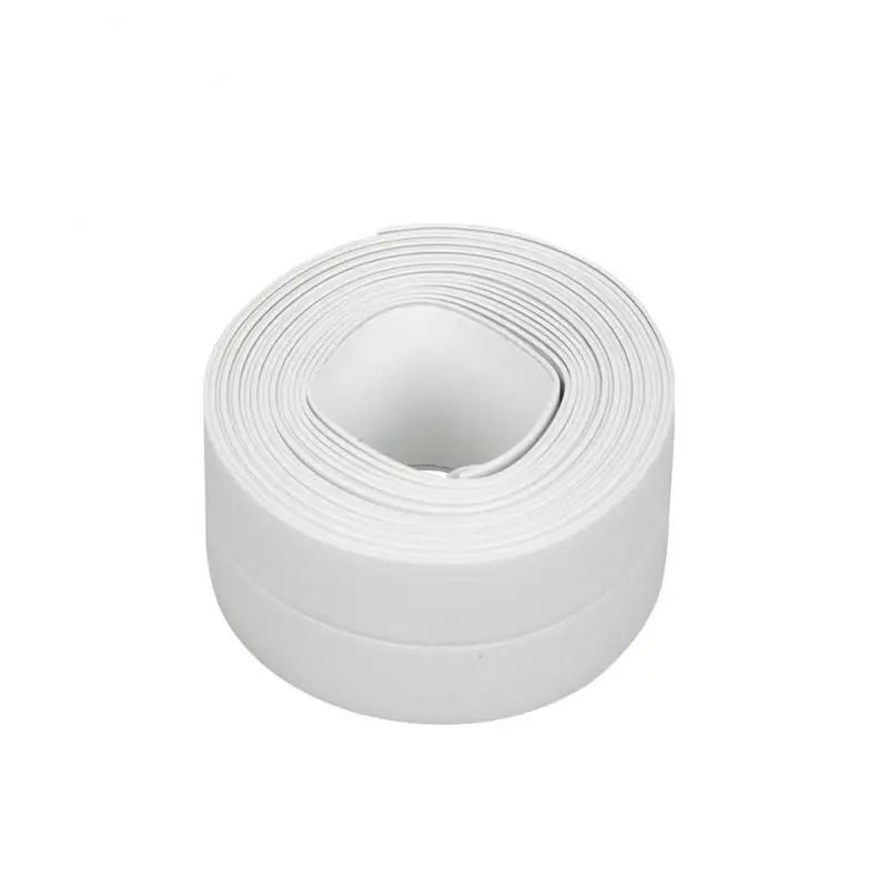 Rubber Magnet 3.2M Waterproof Sealing Tape Bathroom Kitchen Sealing Strip Shower Sink Bath Sealer PVC Self Adhesive Sealant Tape Wall Sticker door mail slots Hardware