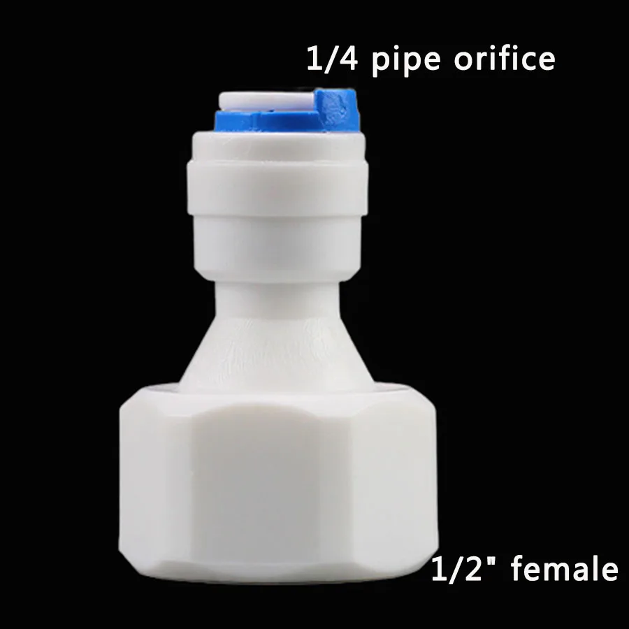 1/4" 3/8" OD Hose Tube 1/8" 1/4" 1/2" 3/4" Plastic Pipe Quick Connectors RO Water Connector Fittings Reverse Osmosis System pipe fitting,tee adapter