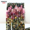 A++ Natural 4mm Colorful Tourmaline Cube Faceted Beads Healing Crystal Beads for Jewelry Making DIY Bracelet Necklace 5