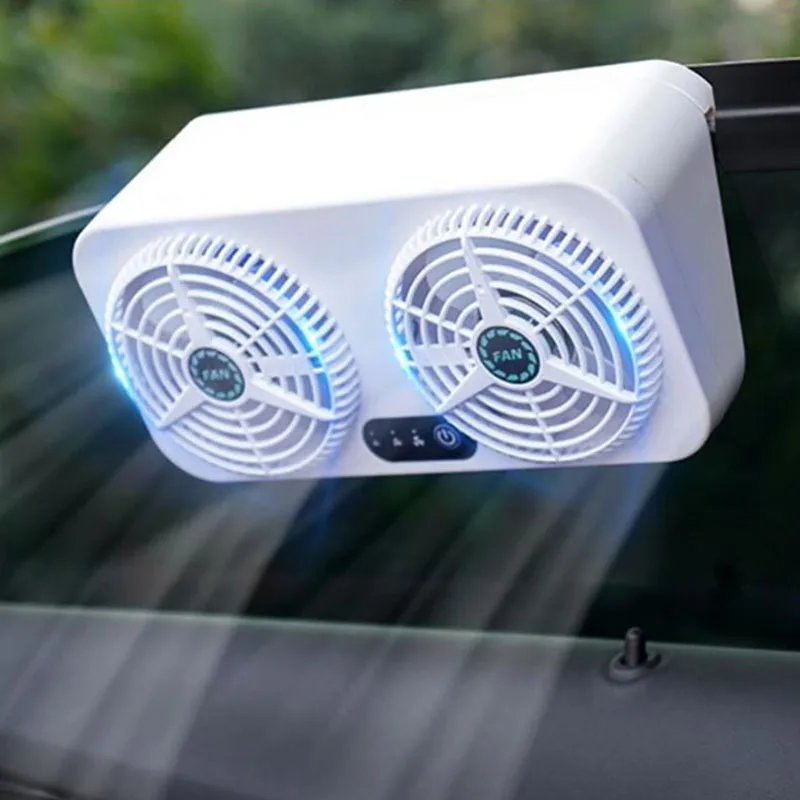 USB Car Exhaust Fan Auto Front Rear Window Air Vent Exhaust Fan Vehicle  Radiator Vent With Ventilation Personal Quiet Fan For - AliExpress