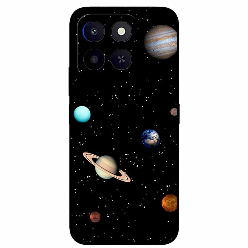 Wolf Bumper Silicone TPU Phone Case - Planet Protective Cool Animal Coque, 6.61