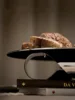 Modern Light Luxury Mirror Stainless Steel Household High Interwoven Fruit Tray Biscuit Pastry Heart Cake Pan 5