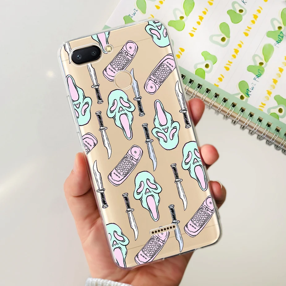 Cute Painted Clear Silicone Phone Case - Soft TPU Shell with Bumper Protection