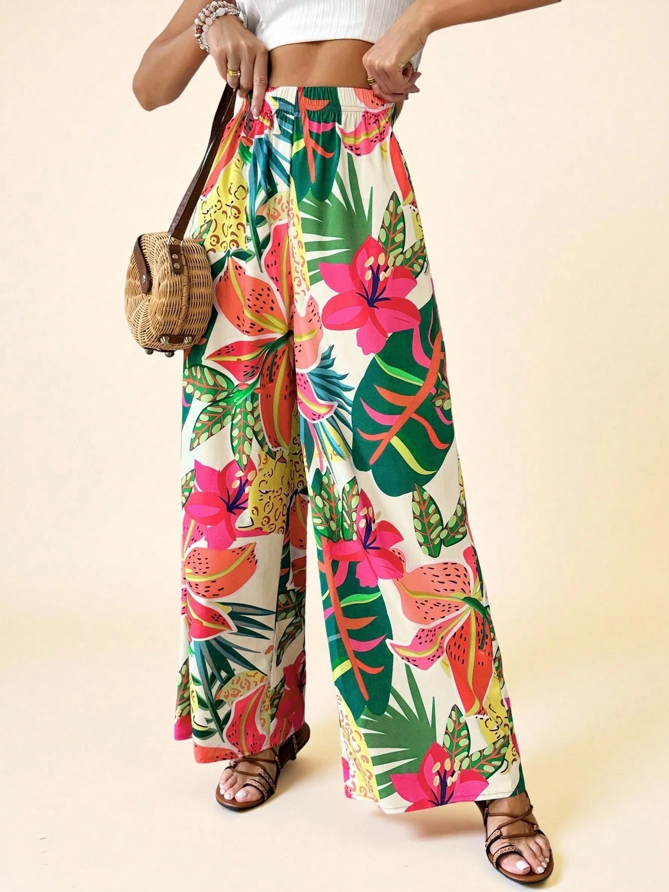2026 Sommer Mode Hawaii Bohemian Strandurlaub Freizeit Blumen Fitness Stil 3D-Druck Outdoor Hip Hop Hosen Große Größen