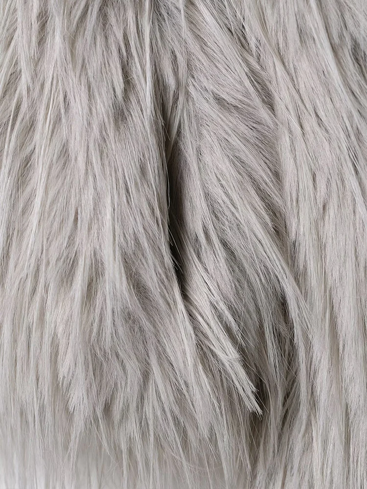 Women's Winter Jacket New Fashion Faux Fur Jackets For Women Long Sleeve Fluffy Thick Warm Coat Chic Elegant Loose New Outerwear