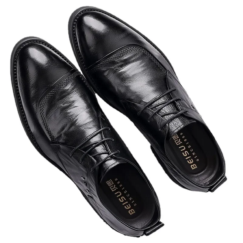 Dress Shoes Men Genuine Leather Business Formal Oxfords Footwear Man Leather Loafers