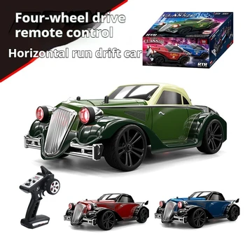 SCY 16302 Delin Retro Classic Car Simulation Car Lamp High-Speed Four-Wheel Drift Car Electric RC Remote Control Car Model Toy 1
