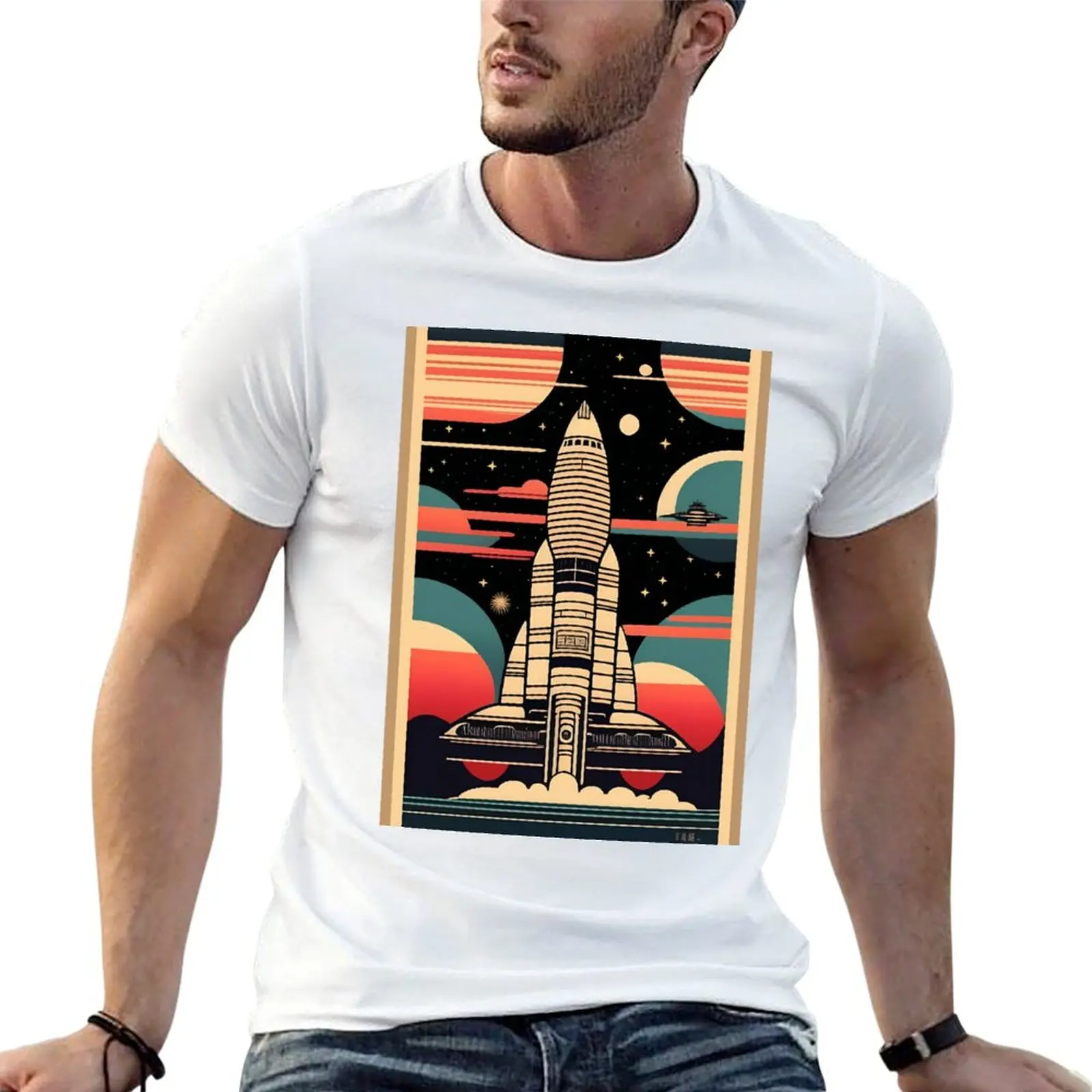 

Футболка с изображением космического корабля, милая одежда, женские топы, Спортивные фанаты, милая одежда, мужская футболка