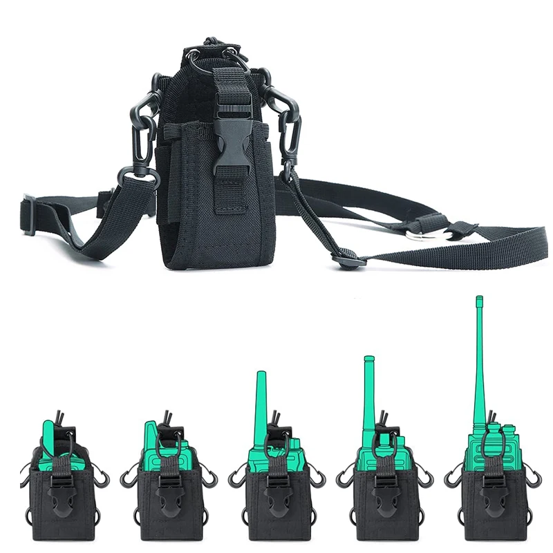 

Tactical Molle Walkie Talkie Pouch Waist Arm Shoulder Carry Military Magazine Pouch Interphone Holder Pack Outdoor Hunting Bag