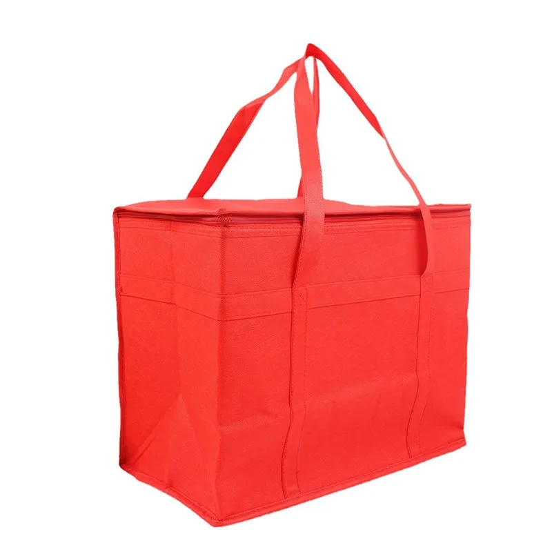 Expansive Insulated Grocery Tote - Foldable, Reusable Soft Cooler for Hot or Cold Food Transport