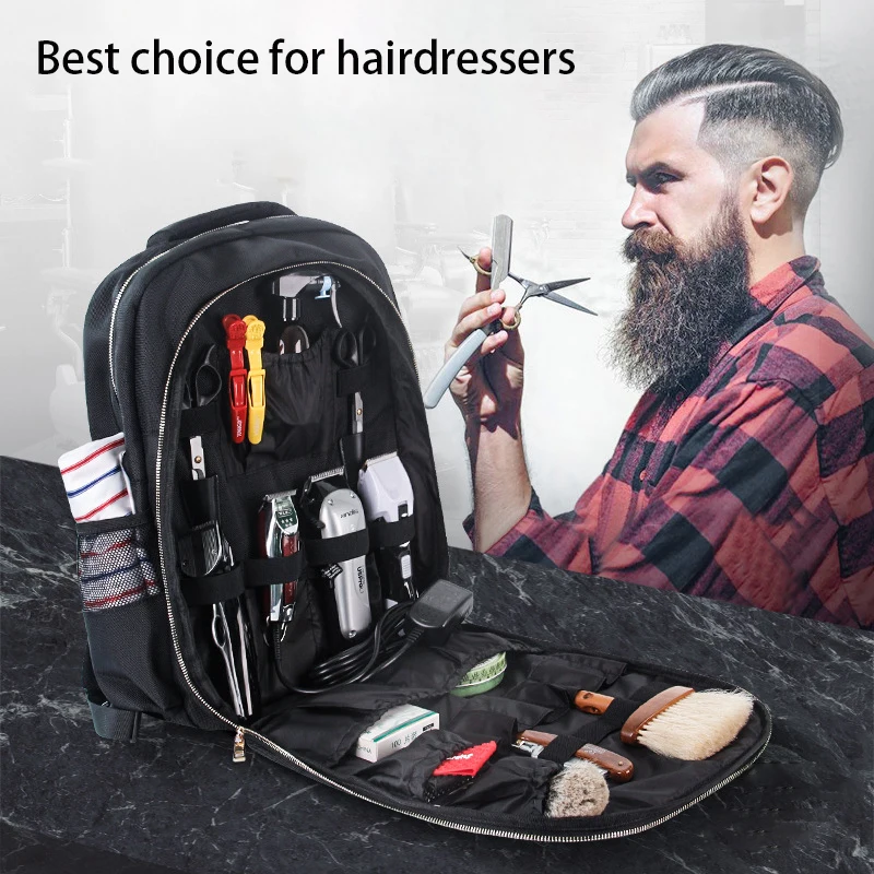 Borsa da barbiere portatile borsa per attrezzi da parrucchiere borsa per  trucco di bellezza zaino di grande capacità borse da viaggio  multifunzionali|Styling Accessories| - AliExpress
