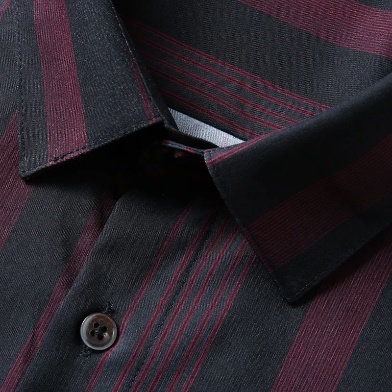 Männer Hemd Streifen Kurzarm Sommer Oversize 6XL 7XL 8XL 10XL Plus Größe Muster Eisig Kalt Mode Lässig Lose Männlich büro Rot – Detail 19