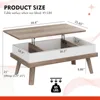 Wood  Lift Top Coffee Table with Hidden Compartment, Coffee Table for Living Room Reception Room 2