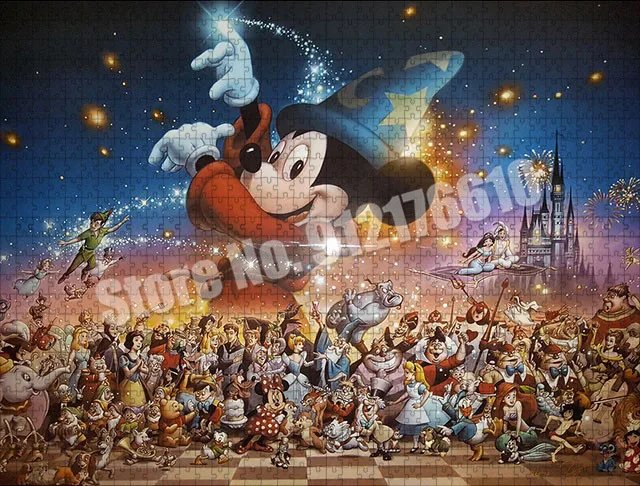 Disney Jigsaw Puzzles 1000 Pieces  Puzzle 200 Pieces Disney 101 - Disney  Cartoon - Aliexpress