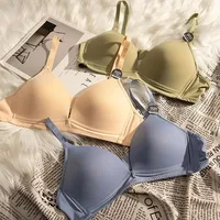 Slim Fit Comfortable Soft Adjustable and Non Removable Without Steel Ring Women Bra Daily Matching Women Bras 1