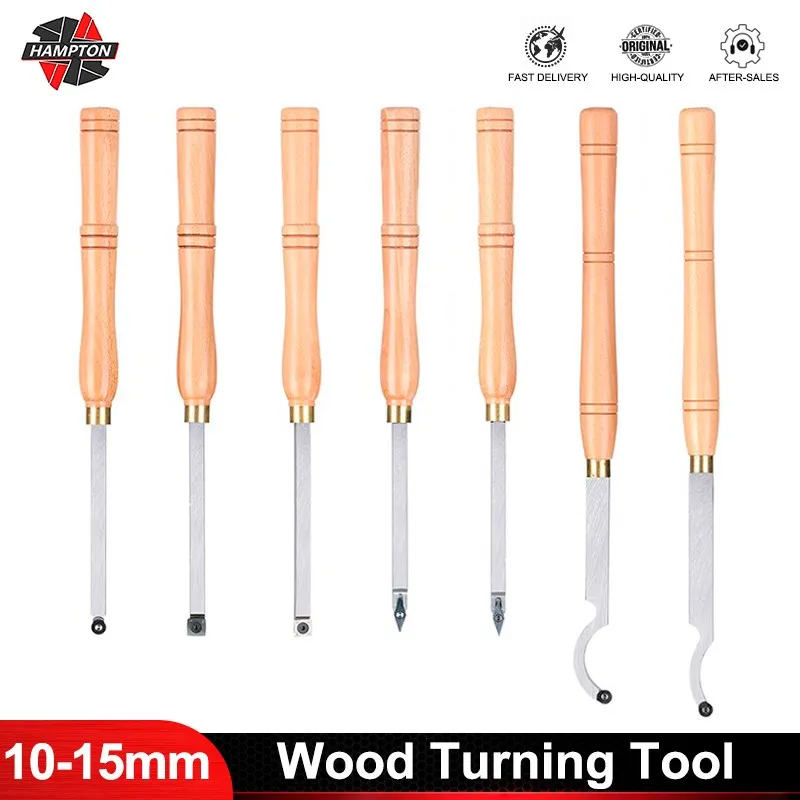 Hampton Wood Turning Tool Titanium Coated Carbide Insert Cutter With Wood Handle For Lathe