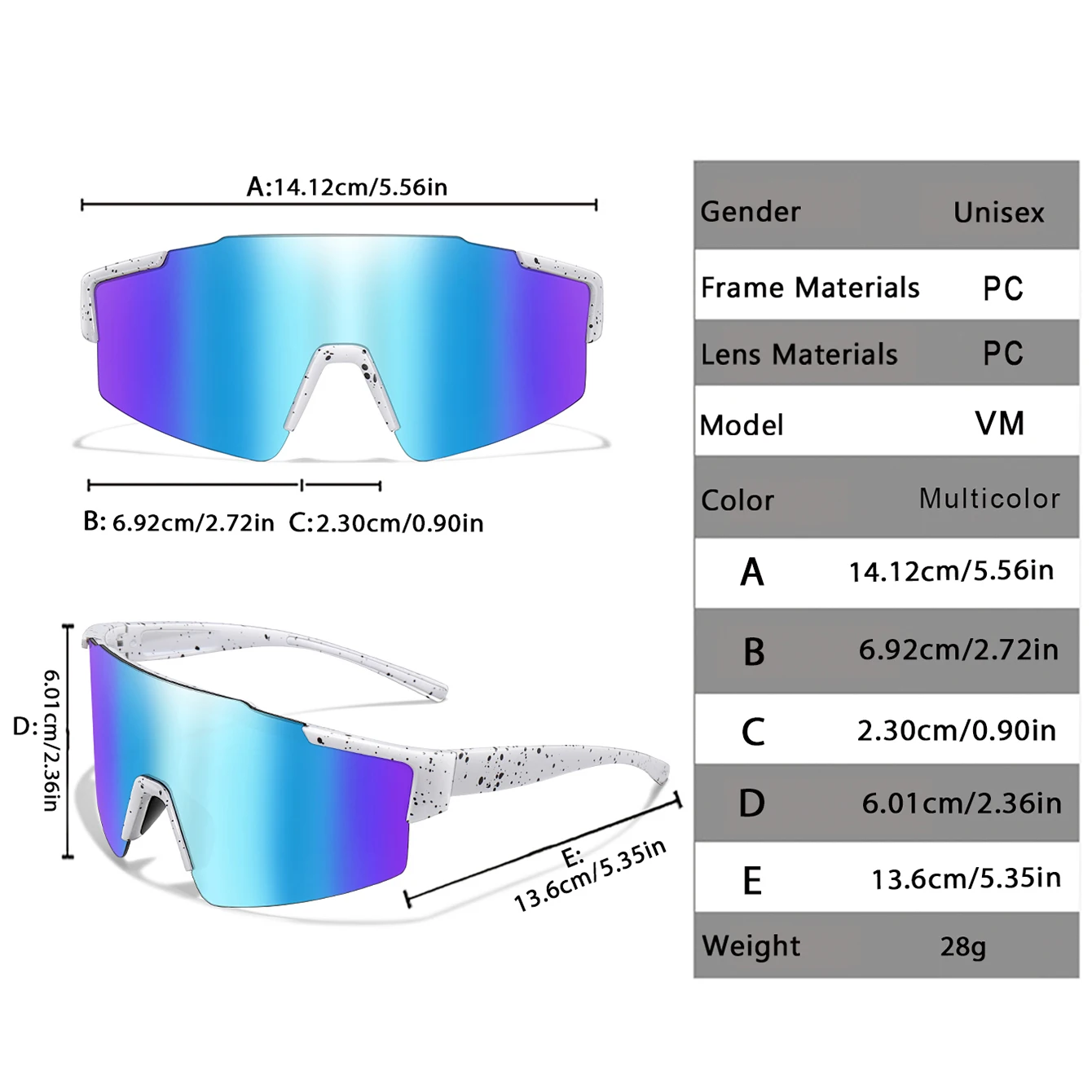 LOISRUBY Cycling Sunglasses UV400 Windproof