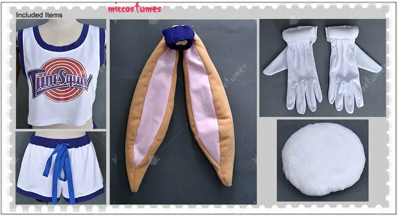 Set Accessori Costume Da Coniglietta Xanthelle – 5 Pezzi Con Cerchietto, Fiocco, Coda, Guanti E Orologio Da Tasca, Per Donna E Cosplay