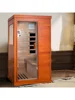 Far Infrared Sauna, 1 Person Infrared Sauna Indoor Low EMF Sauna with Control Panel, Bluetooth Speakers and Tempered Glass Door 1