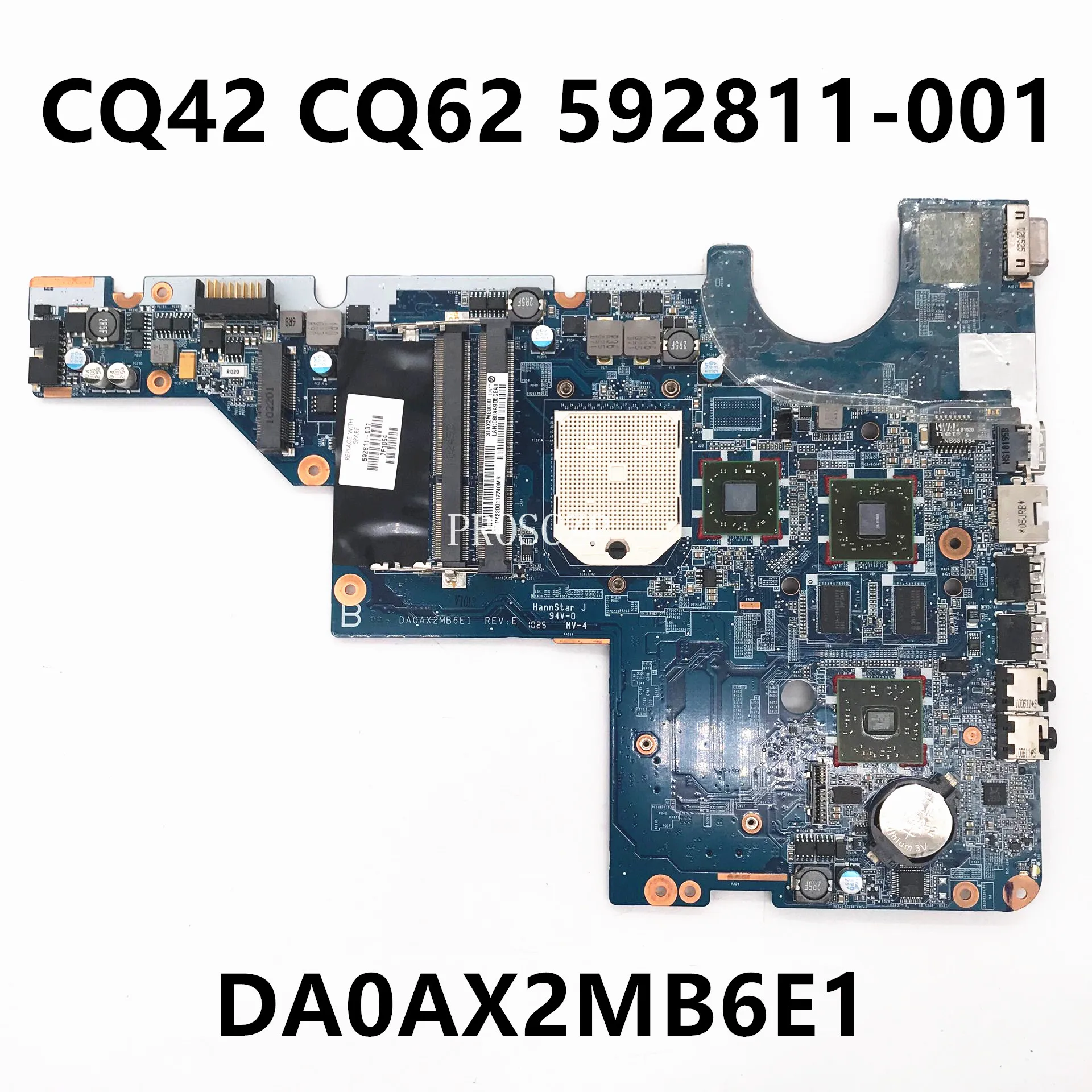 Placa Madre Para Laptop HP CQ42 611555-001 AMD ATI Radeon HD 5430 independiente Skt S1 