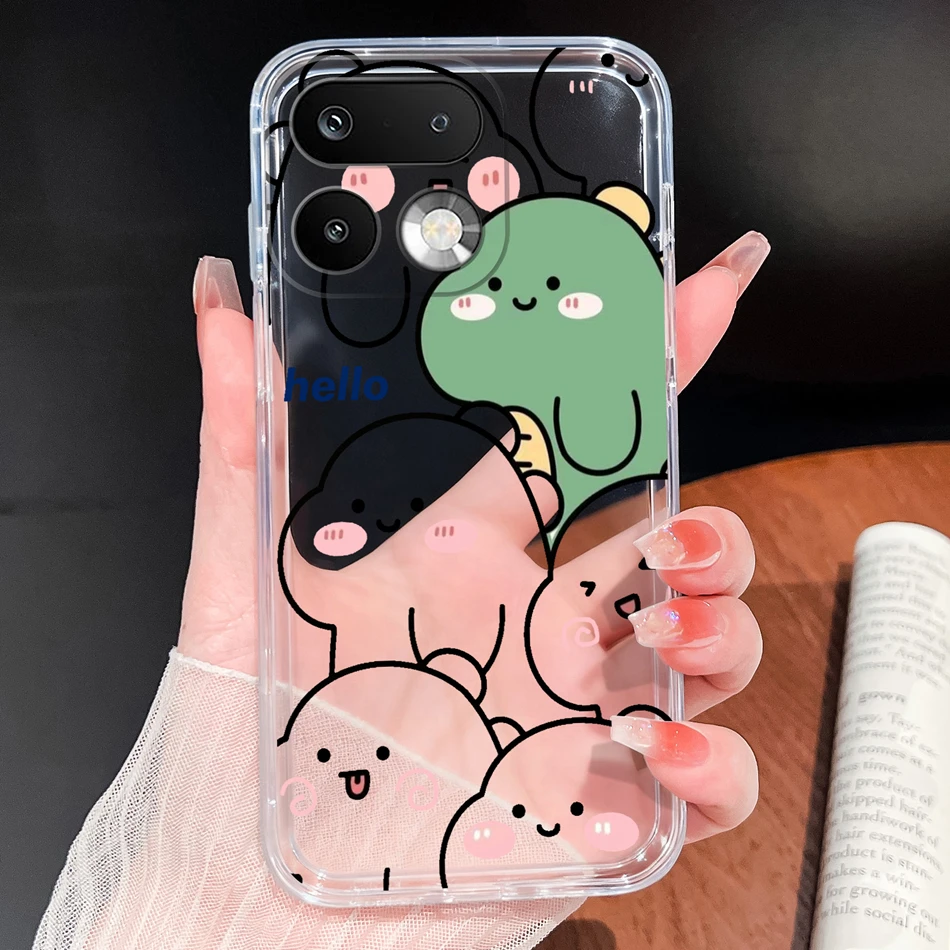 Stylish Soft Slim TPU Clear Silicone Phone Case - Lightweight Protective Cover