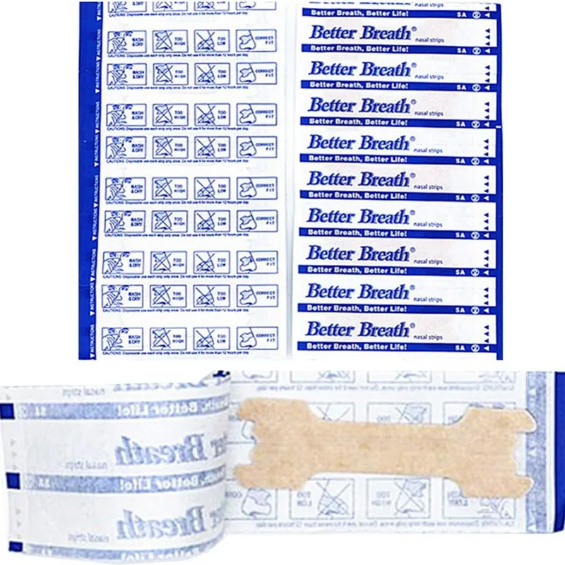 Breath Nasal Strips Right Way Stop Snoring Anti Snore Nose Strip Easier Better Breathing Good Sleeping Patches 500/300/100pcs nasal strips nose strips stop snoring patch stop snoring snoring nose strips nasal patch sleeping patch anti snoring patch