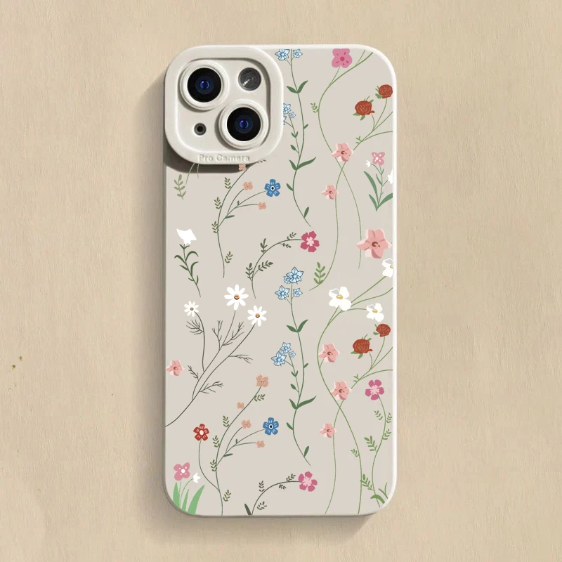 Minimalist Summer Fresh Style Shockproof Silicone Phone Case