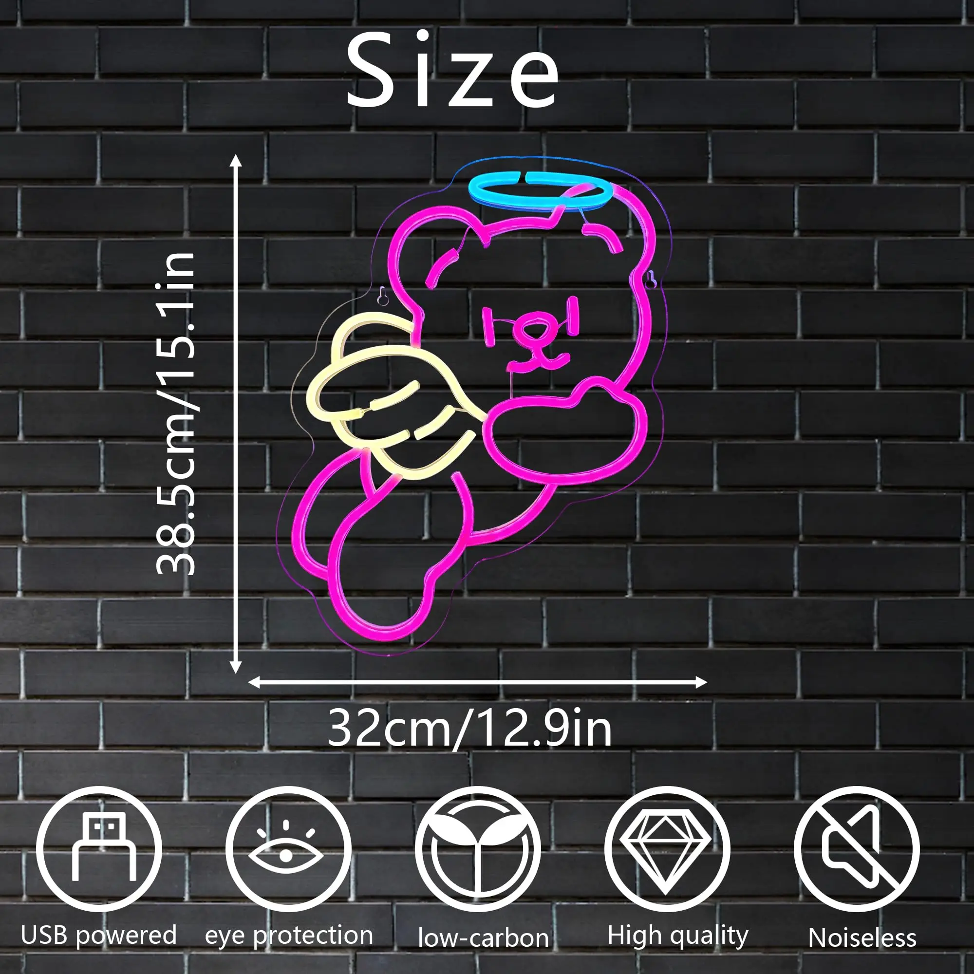 Cute Bear Neon Sign Koala Led Wall Decor Neon Animal Game Room Man Cave Decor USB Custom Room Bar Wedding Party Birthday Gifts